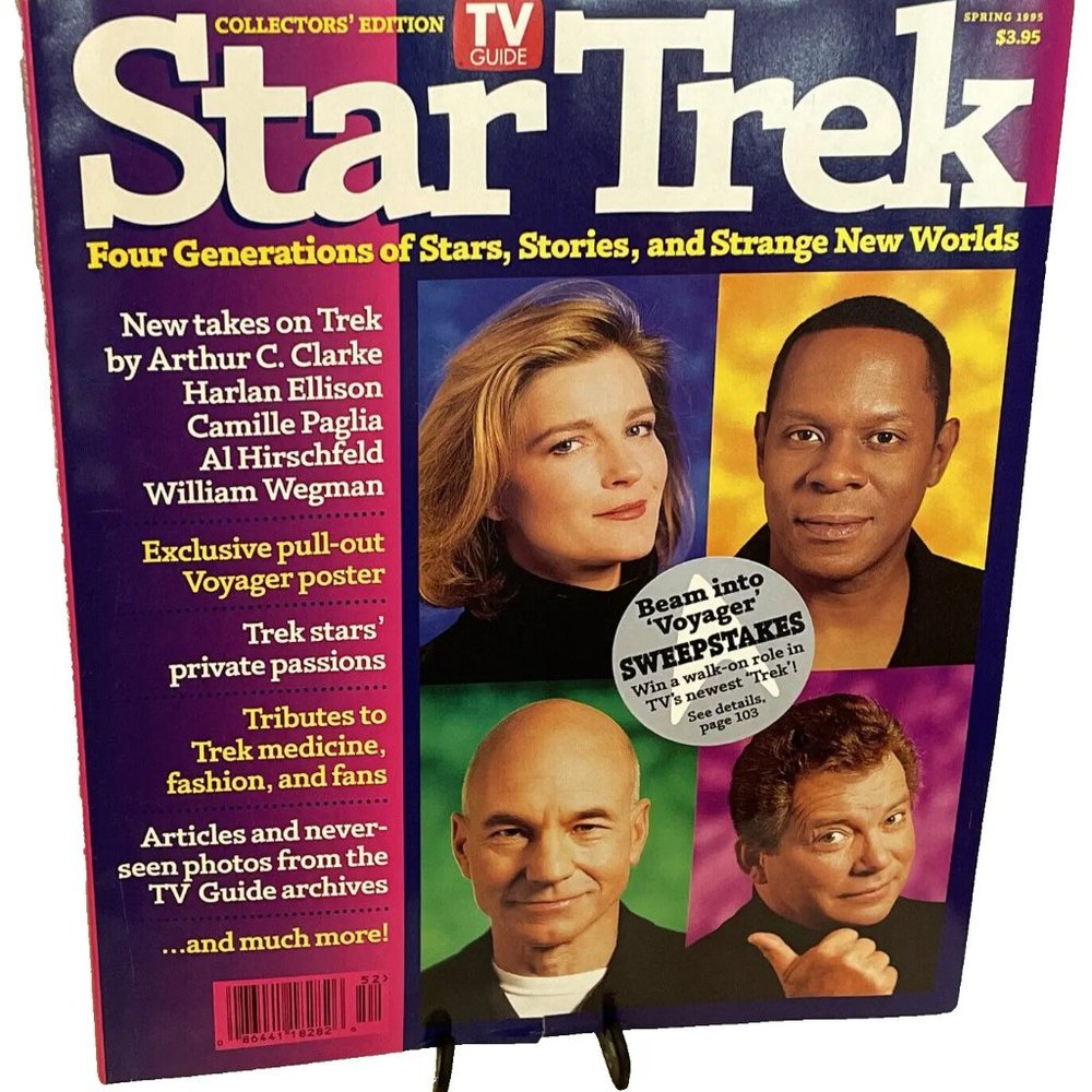 TV Guide - Star Trek Four Generations Collectors Edition Spring 1995 Voyager